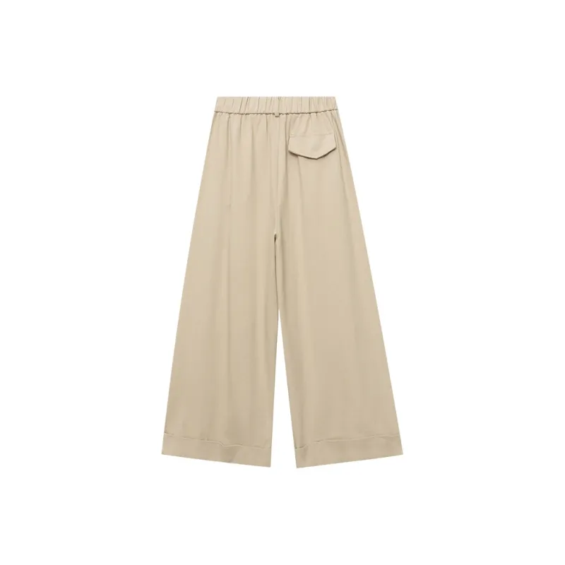 CHARM PICK Casual Pants Women's Beige-1