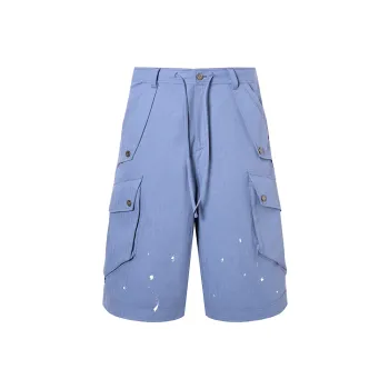 ROCAWEAR Cargo Shorts Unisex French Industrial Blue
