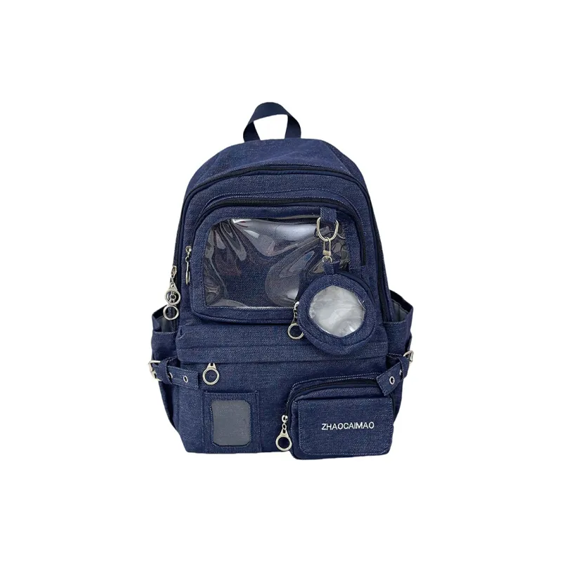 SUN EARTH &U Denim Backpack Unisex Multicolor-2
