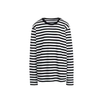 Yohji Yamamoto Drop Shoulder Sleeve T Shirt Women's White/Black