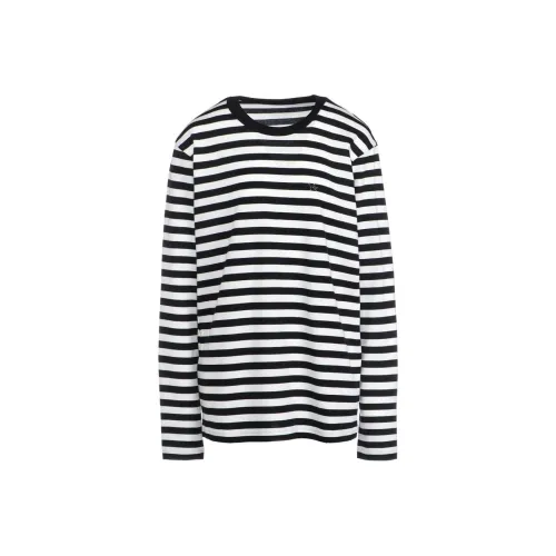 Yohji Yamamoto Drop Shoulder Sleeve T Shirt Women's White/Black