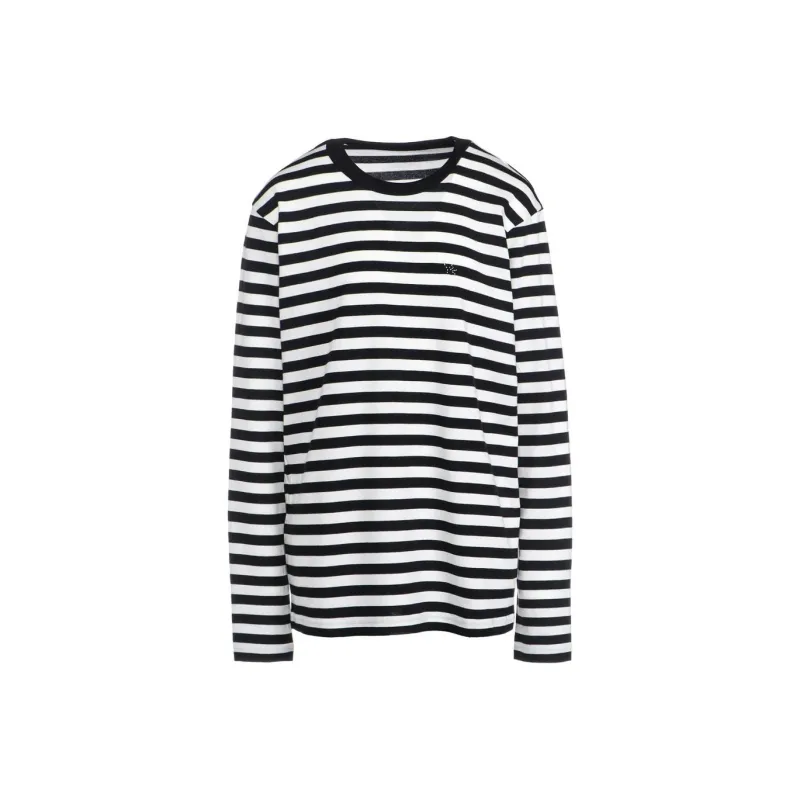 Yohji Yamamoto Drop Shoulder Sleeve T Shirt Women's White/Black-0