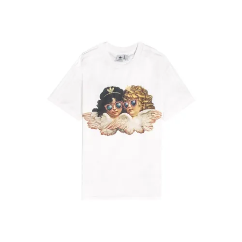 Adidas Originals Set in Sleeve T shirt Dark Women's White