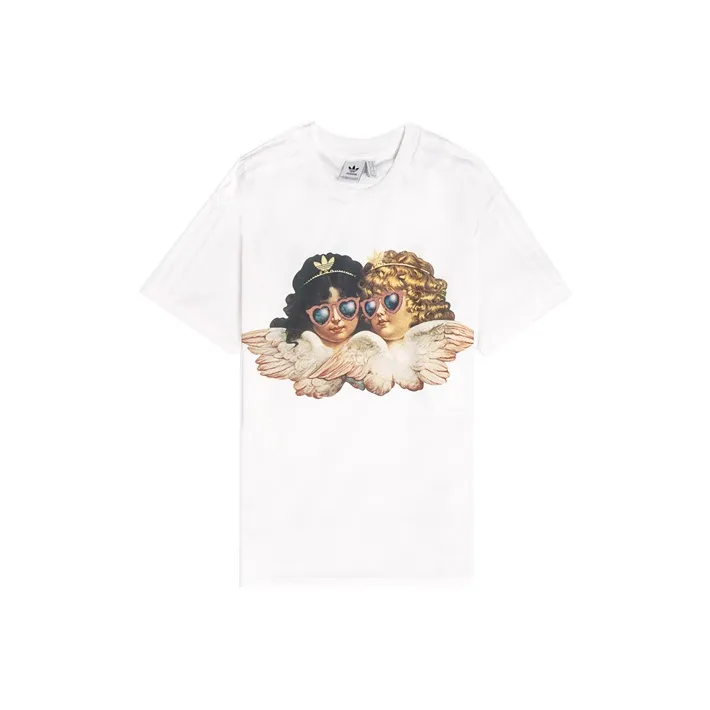 Adidas Originals Set in Sleeve T Shirt Women's White-0