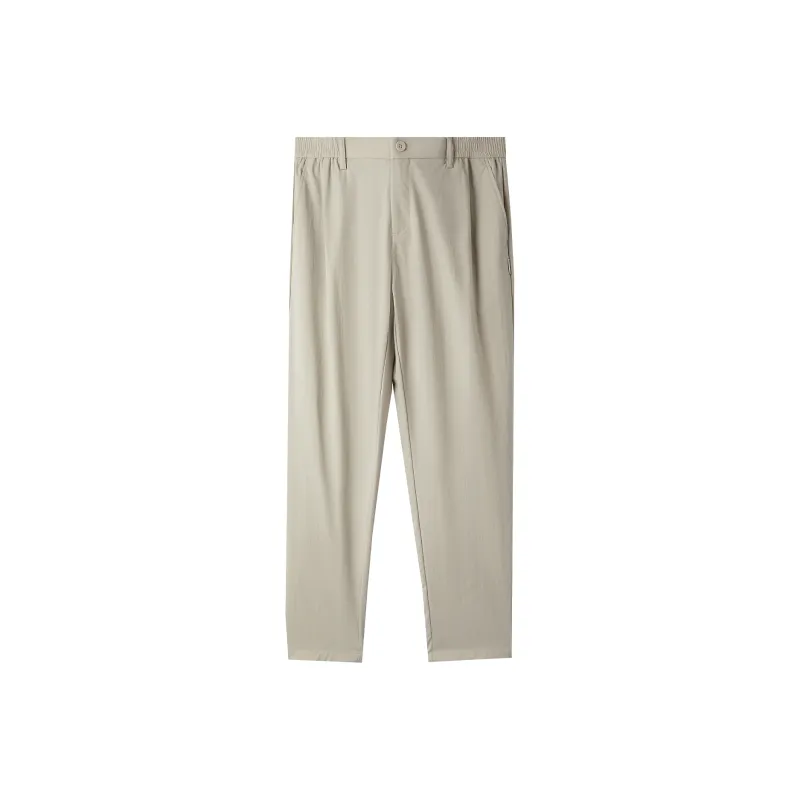 HLA Casual Pants Men's Black Pattern 16-2