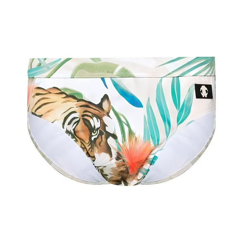 Roberto Cavalli RC patch Tiger print Swiming Trunks-0
