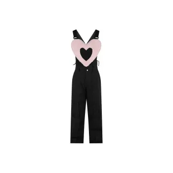 Ballistocardiogram Ski Pants Unisex Pink Heart