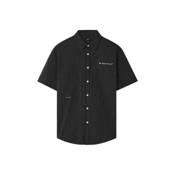 HLA Shirt Men's Black Stripes 64