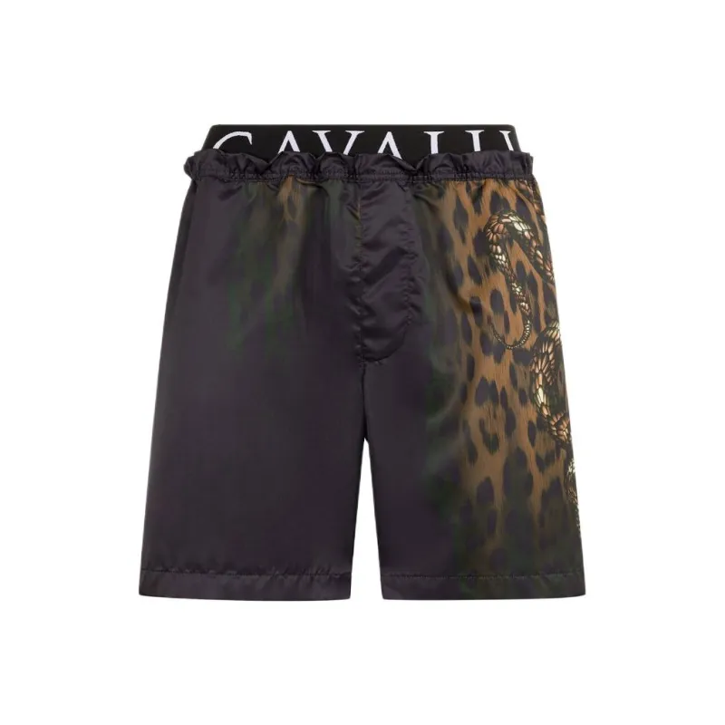Roberto Cavalli Leopard print Swim Shorts-0