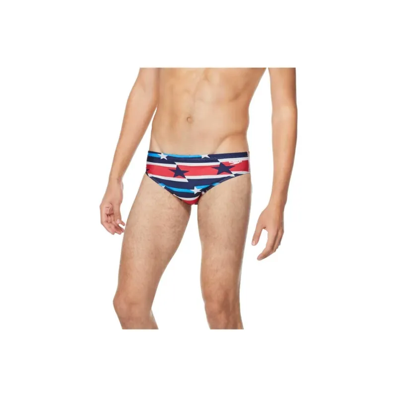 Speedo Men's Printed One Brief Cobalt Blue Swimming Shorts Men's-54