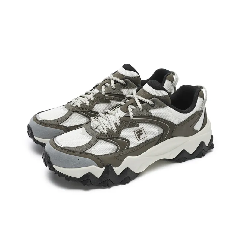 FILA OAKMONT 2S Ouke Starry 2S Slip Resistant, Abrasion Resistant, Breathable Low Top Casual Shoes Men's White Brown-2