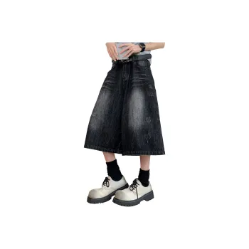 MARK WAFFLE Denim Shorts Unisex