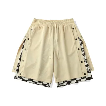 TEN MIRO Casual Shorts Unisex Khaki