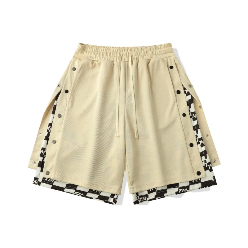 TEN MIRO Casual Shorts Unisex Khaki-0