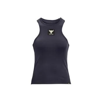 Under Armour Project Rock Rib Tank Tops Women's Gray