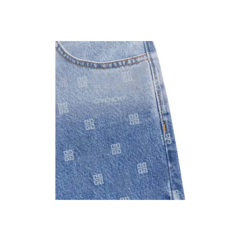 Givenchy Denim Long Skirts Women's Blue-5