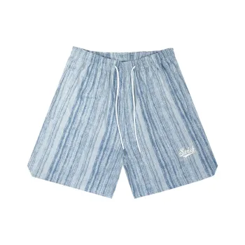 SWISH THE BALL IN Denim Shorts Unisex Light Blue