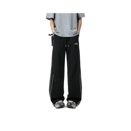 DUNHUANG ART INSTITUTE Casual Pants Unisex Black