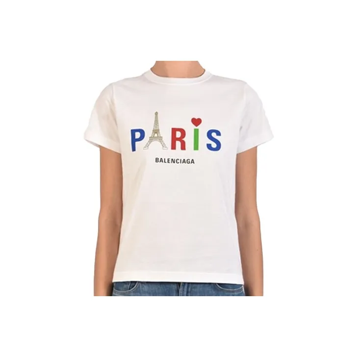 Balenciaga T Shirts Women's White-0