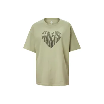 Converse T Shirt Women's Light Gray Green