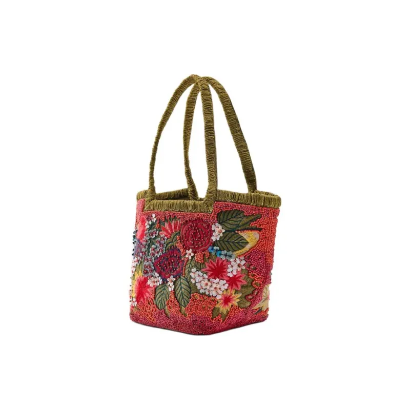 ZARA Cotton Handbag Trumpets Women's Multicolor-1