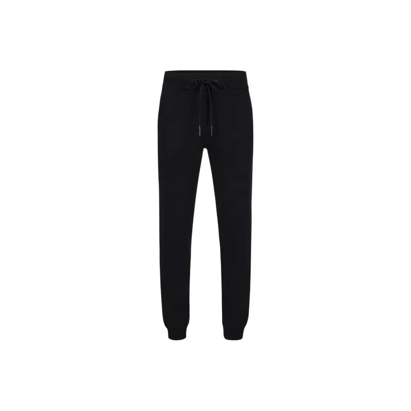 Iceberg Logo Patch Drawstring Elastic Waist Pants-0