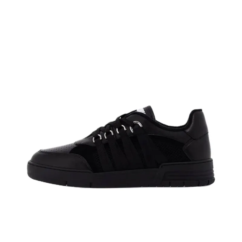 MOSCHINO Streetball Low Top Skateboard Shoes Men's Black-0