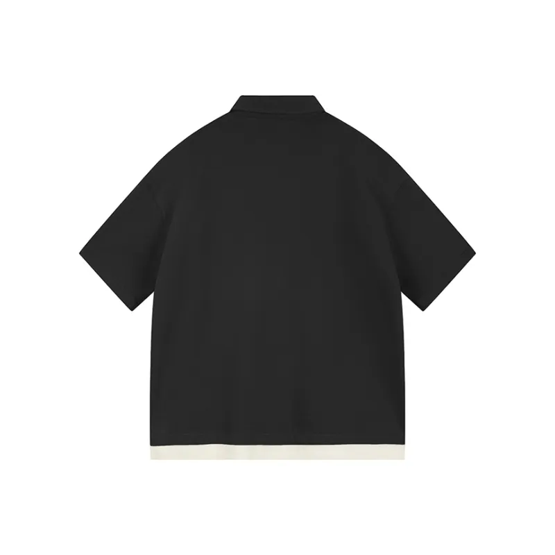 ACTUP Casual Lapel T Shirt Men's-1