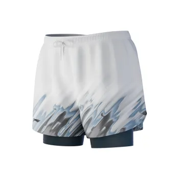 LiNing Swimming Shorts Men's White Blue