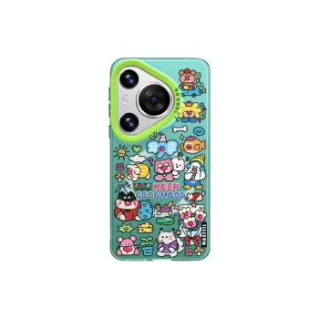 Marsfield Acrylic Material Magnetic Case Happy Graffiti Phone Cases Compatibility Huawei P70/60/50/40PRO
