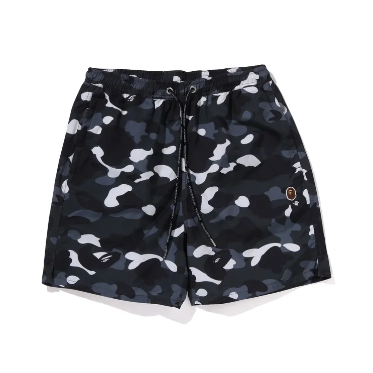 Bape City Camo Ape Head One Point Beach Shorts-0