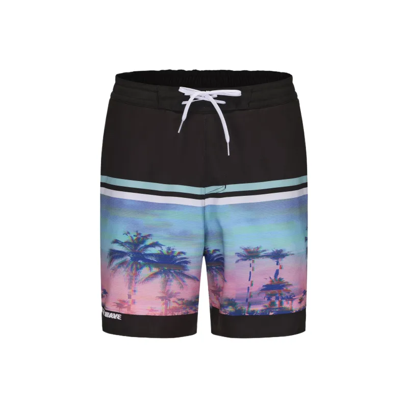 DECATHLON 100 Series Beach Shorts Men's Black-0