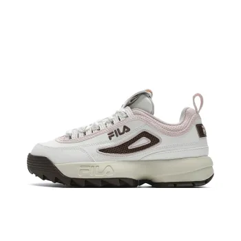 FILA Disruptor 2 Anti Slip Wear Resistant Low Top Casual Shoes Women's White Pink