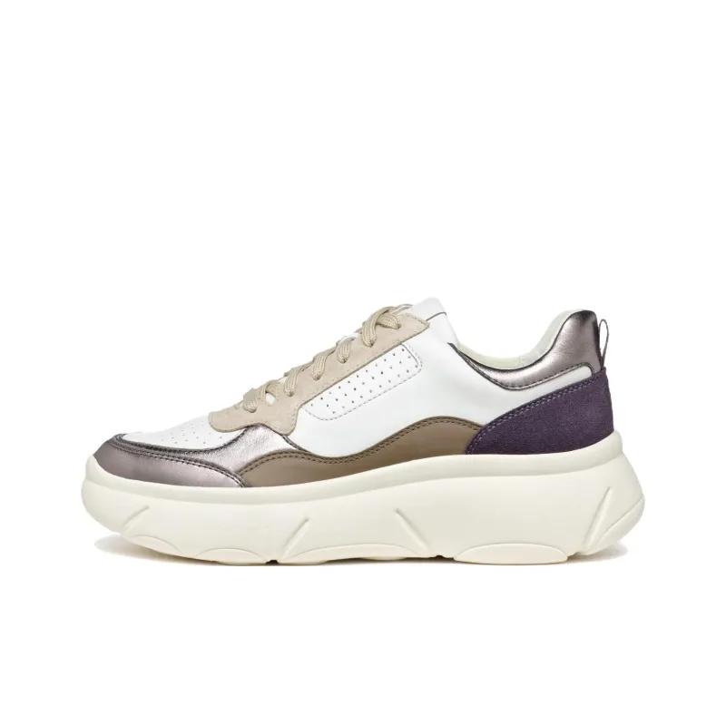 GEOX Nebula 2.0 X Abrasion Resistant Low Top Casual Shoes Women's White-0