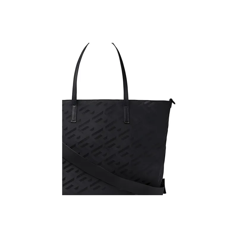 VERSACE Cow Leather Decoration Tote Bag Shopping Bag Storage Bag Shoulder Bag Crossbody Bag Handbag Unisex Black-4
