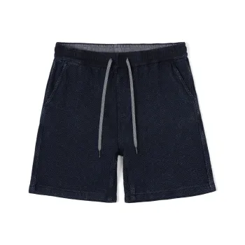 SIMWOOD Denim Shorts Men's Washable Vintage Blue