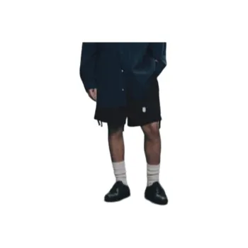 ZARA Samuel Ross Collaboration Cargo Shorts Men Marine Blue