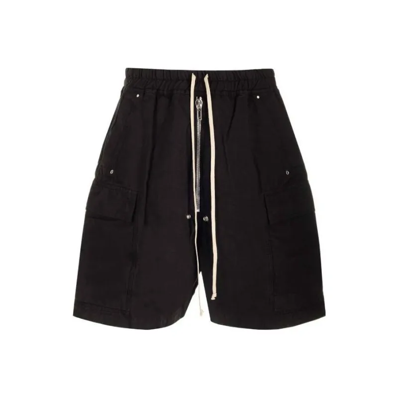 RICK OWENS Cargobela Cotton Bermuda Shorts-0