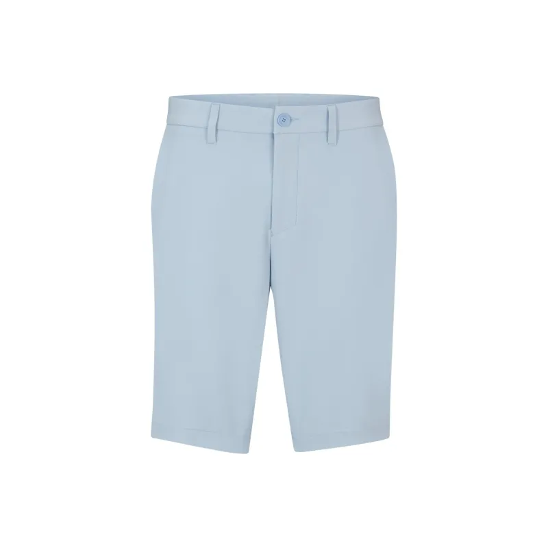 HUGO BOSS Slim-Fit Shorts In Easy-Iron Four-Way Stretch Fabric Casual Shorts Men's Blue-0