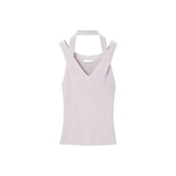 OVV Tank Tops Women's Light Purple Splicing 04