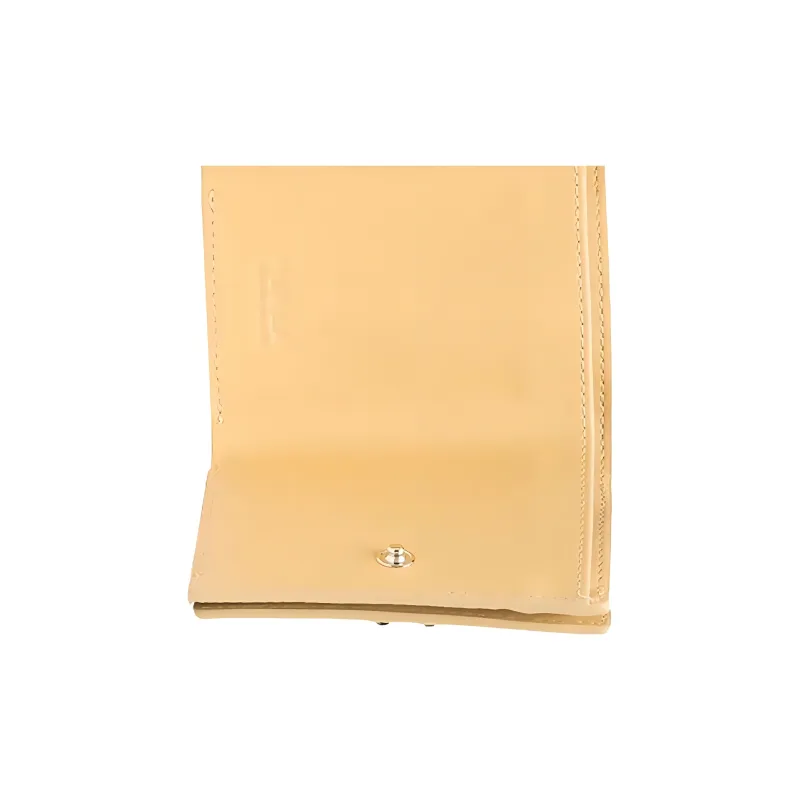 Furla 1927 Collection Artificial Leather Wallet Small Size Women's Yellow-3