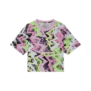 JORDAN Heatwave Boxy Crop Tops Women's Light Arctica Pink
