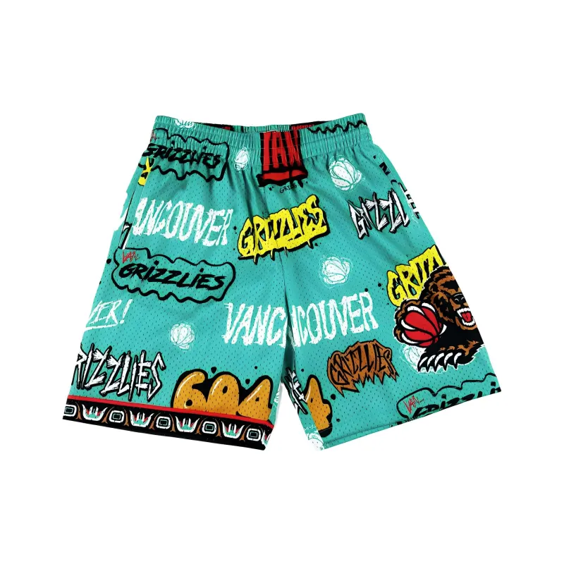 Mitchell Ness Basketball Shorts Unisex Green-0