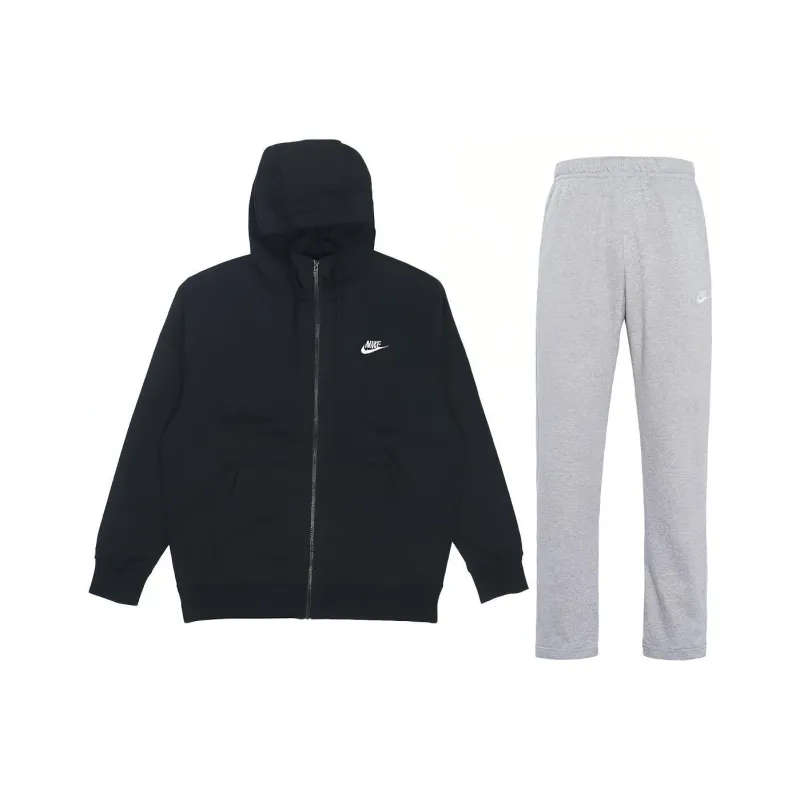 Nike Casual Sportswear Men's Black+Dark Heather Gray-0