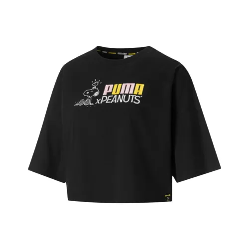 PUMA X PLEASURES Co brand Crop Tops Women's Black