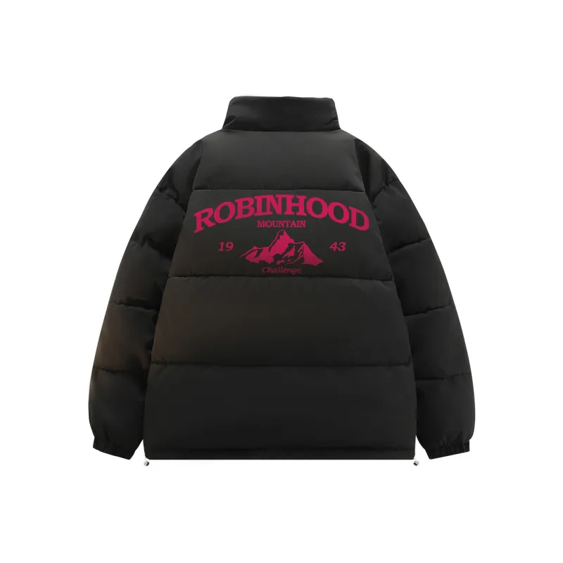 ROBINHOOD Puffer Jackets Unisex Black-5