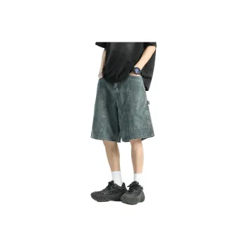 CHARLIE GOLF Denim Shorts Unisex Blue
