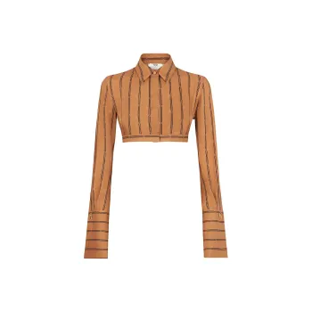 FENDI Karligraphy print Silk Shirt