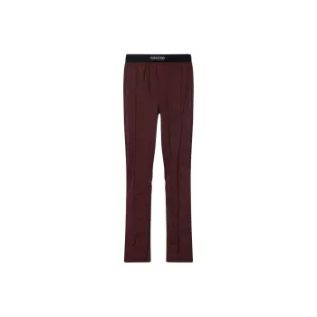 TOM FORD Logo waistband Silk Pajama Bottoms