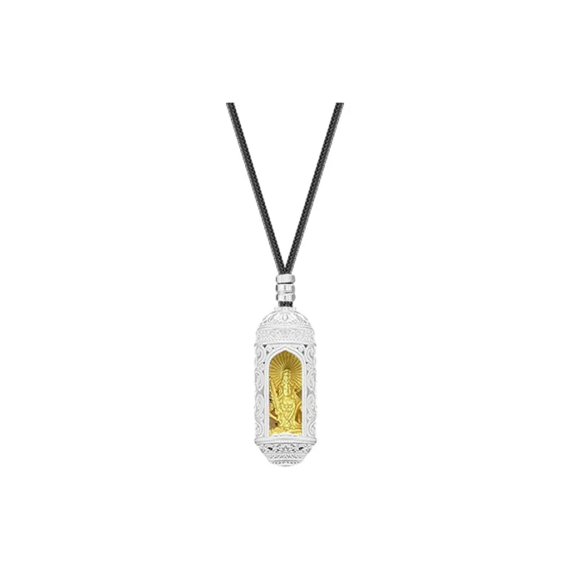 YUOFFICIAL 999 Fine Silver Sterling Silver Necklaces Unisex-5
